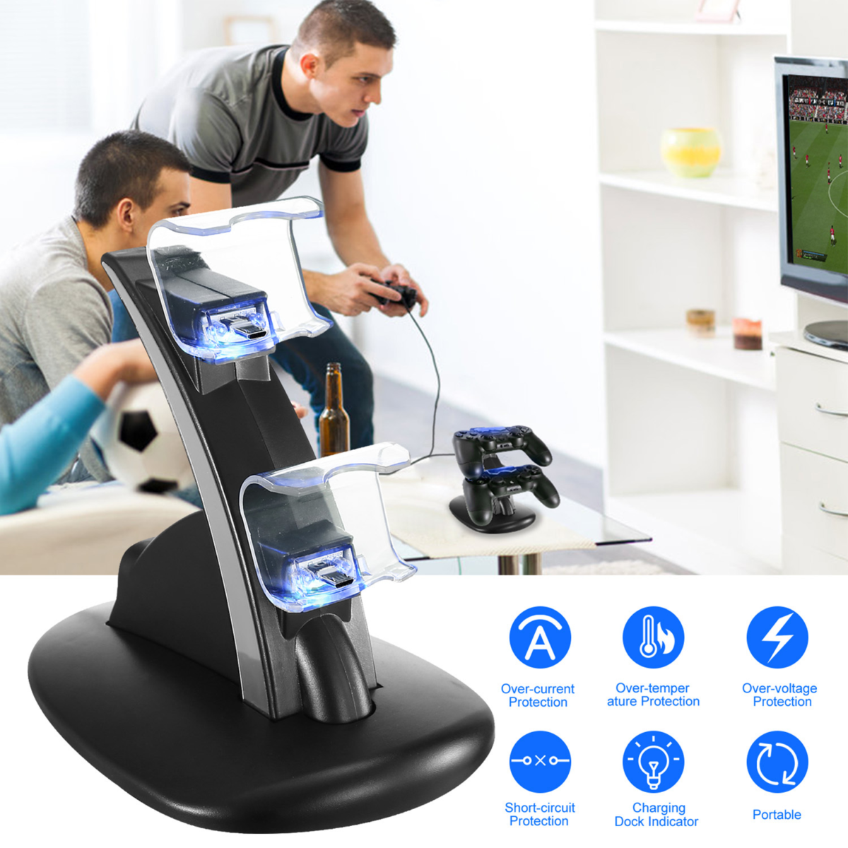 Dual Controller Charging Dock for PS4