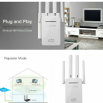 WiFi Range Extender 1200Mbps – Dual Band Signal Booster & Repeater