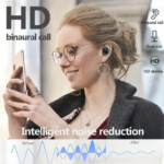 Mini Wireless Earbuds – Bluetooth 5.1, IPX7 Waterproof