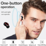 Mini Wireless Earbuds – Bluetooth 5.1, IPX7 Waterproof