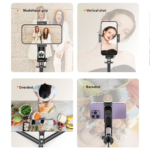 Selfie Stick Tripod with Fill Light & Remote