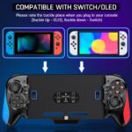 Dual-Vibration Controller Grip for Switch Joy-Con