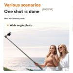 Selfie Stick Tripod with Fill Light & Remote